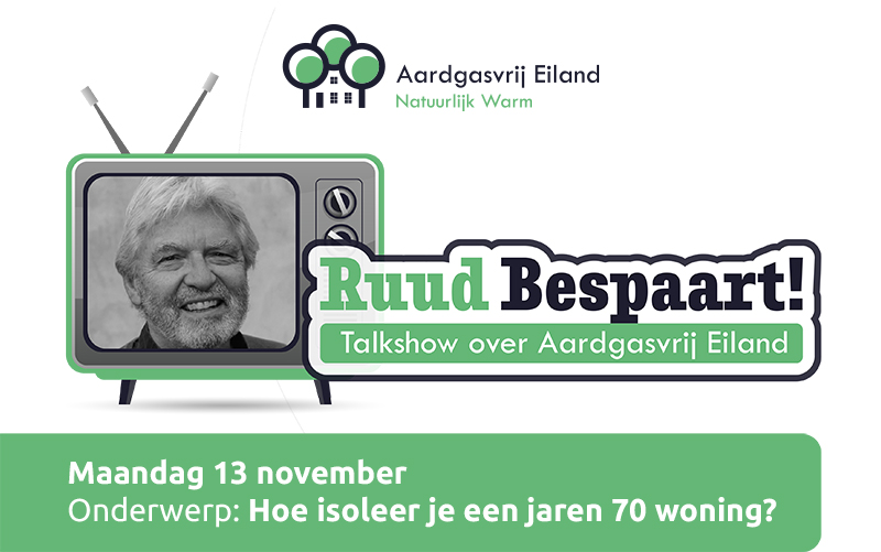 Kom naar de opname van ‘Ruud Bespaart’ – isoleren jaren ’70 woning