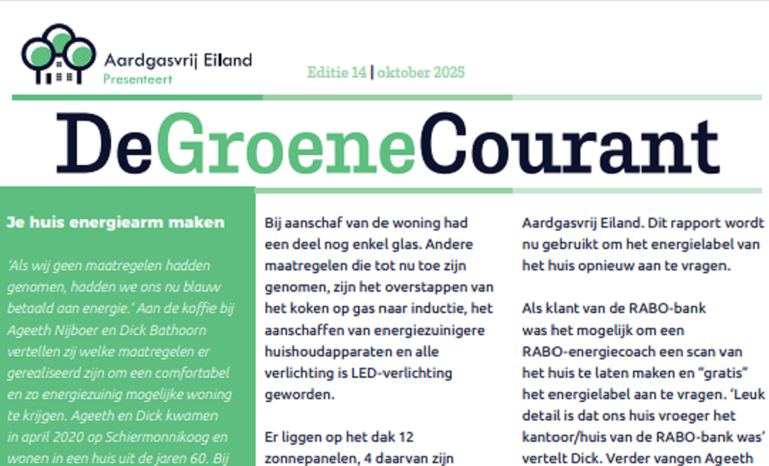 Groene courant -oktober 2025